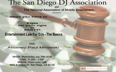 Entertainment Law for DJs with Paul Mirowski
